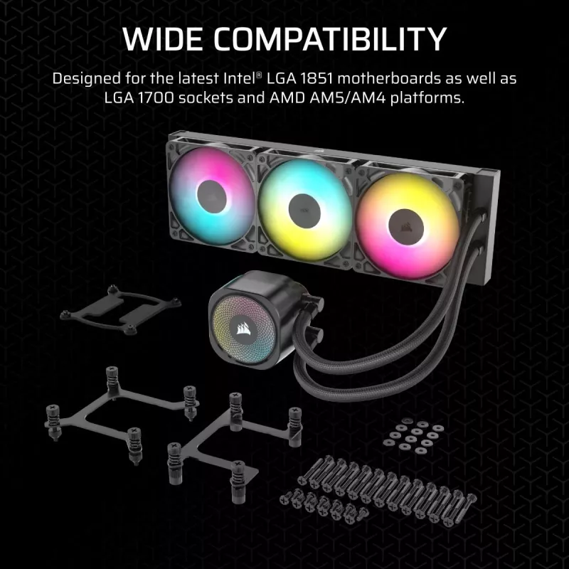 CORSAIR CPU chladič - Nautilus 360 Rs ARGB kvapalinový chladič