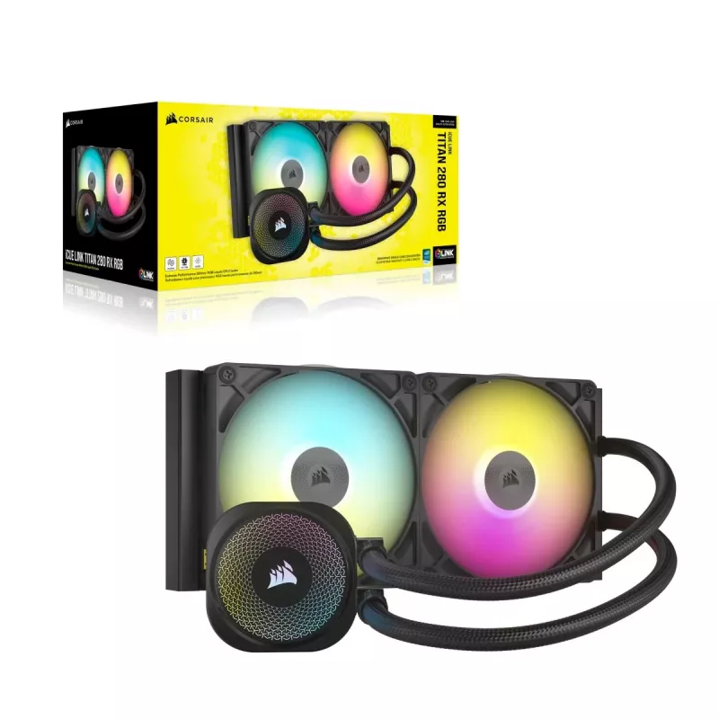 CORSAIR CPU chladič - Icue Link Titan 280 Rx RGB Aio kvapalinový chladič