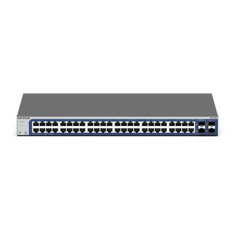NETGEAR GS748Tv6 Managed L2/L3/L4 Gigabit Ethernet (10/100/1000) čierna, sivá
