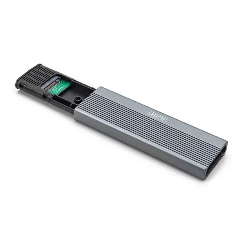 DIGITUSB USB puzdro na pevný disk - NVMe 10 Gbit/s USB 3.2 Gen 2 hliník bez nástrojov