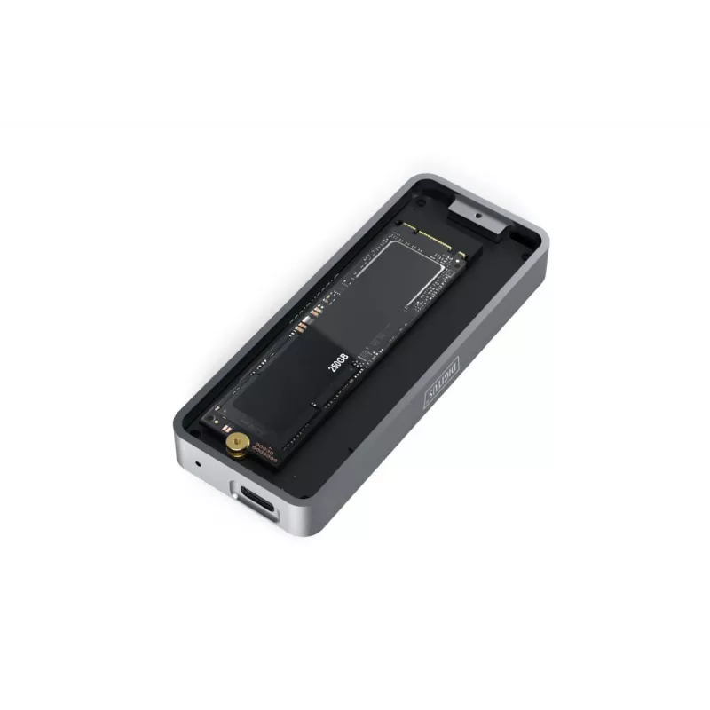 DIGITUS USB puzdro na pevný disk – NVMe 20 Gbit/s USB 3.2 Gen 2x2 hliník bez nástrojov