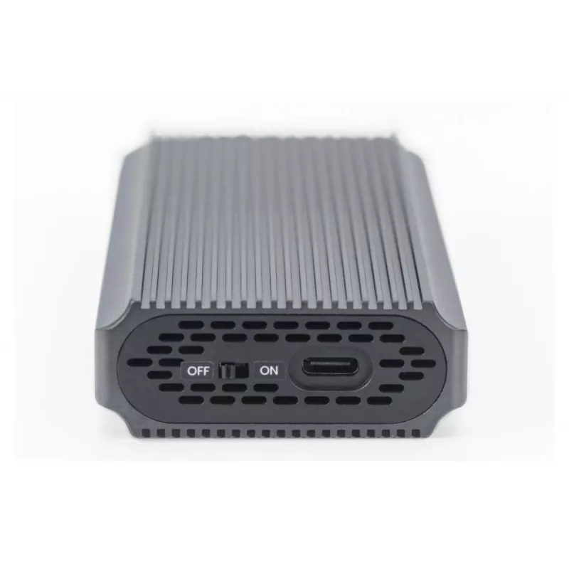 Digitus USB M.2 puzdro na pevný disk SSD externé NVMe 40Gbps USB 4.0 hliník bez nástrojov DA-71158