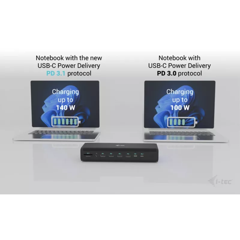 i-tec Universal 6x 4K/60Hz dokovacia stanica + Power Delivery 140W