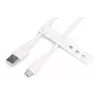 DIGITUS USB-C silikónový nabíjací kábel USB-A - USB-C USB 2.0 60W - 1m biely