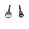 DIGITUS USB-C silikónový nabíjací kábel USB-A - USB-C USB 2.0 60W - 2m čierny