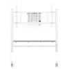 Neomounts MOVE Go XL FL50-575WH1 televízny vozík, 65-110 palcov, max. 125 kg, VESA 100x100-1100x600, nastaviteľná výška 129-139 cm, uzamykateľný, rýchla inštalácia, certifikát TÜV, biely