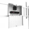 Neomounts MOVE Go XL FL50-575WH1 televízny vozík, 65-110 palcov, max. 125 kg, VESA 100x100-1100x600, nastaviteľná výška 129-139 cm, uzamykateľný, rýchla inštalácia, certifikát TÜV, biely