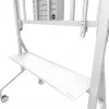 Neomounts MOVE Go XL FL50-575WH1 televízny vozík, 65-110 palcov, max. 125 kg, VESA 100x100-1100x600, nastaviteľná výška 129-139 cm, uzamykateľný, rýchla inštalácia, certifikát TÜV, biely