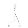 Neomounts MOVE Go XL FL50-575WH1 televízny vozík, 65-110 palcov, max. 125 kg, VESA 100x100-1100x600, nastaviteľná výška 129-139 cm, uzamykateľný, rýchla inštalácia, certifikát TÜV, biely