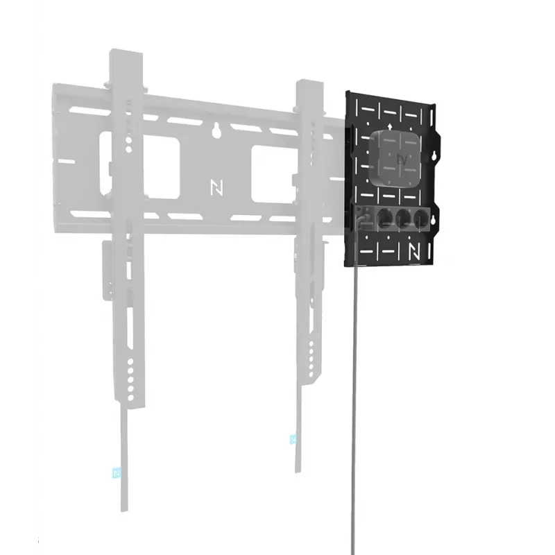 Neomounts AWL05-750BL AV hardvérový rack - univerzálny, AV rack, nástenný, 10 kg, čierny, oceľ, 204 mm