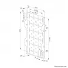 Neomounts AWL05-750BL AV hardvérový rack - univerzálny, AV rack, nástenný, 10 kg, čierny, oceľ, 204 mm
