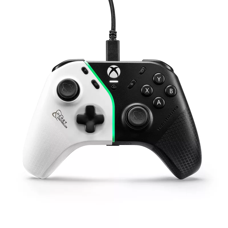 Thrustmaster H.E.A.R.T. čierny, biely USB gamepad PC, Xbox One, Xbox One S, Xbox One X