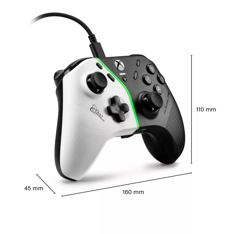 Thrustmaster H.E.A.R.T. čierny, biely USB gamepad PC, Xbox One, Xbox One S, Xbox One X