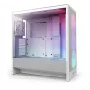 Skriňa NZXT H5 Flow RGB 2024 Midi Tower, biela