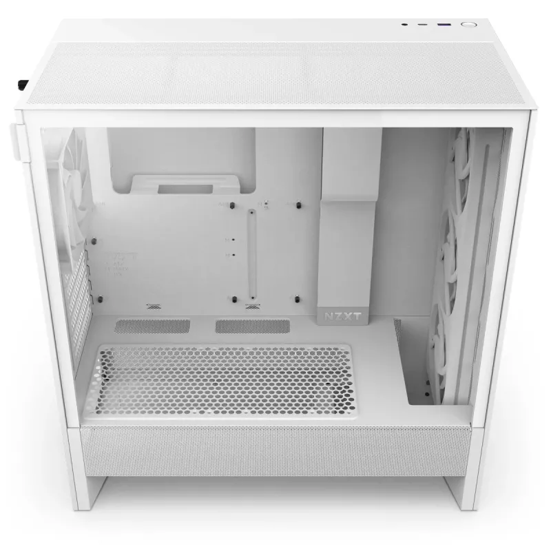 Skriňa NZXT H5 Flow RGB 2024 Midi Tower, biela