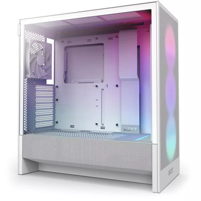 Skriňa NZXT H5 Flow RGB 2024 Midi Tower, biela