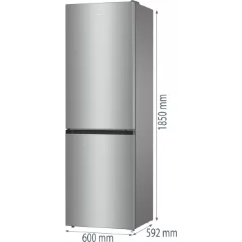 Gorenje NRK61CS2XL4 voľne stojaca 300 L sivá