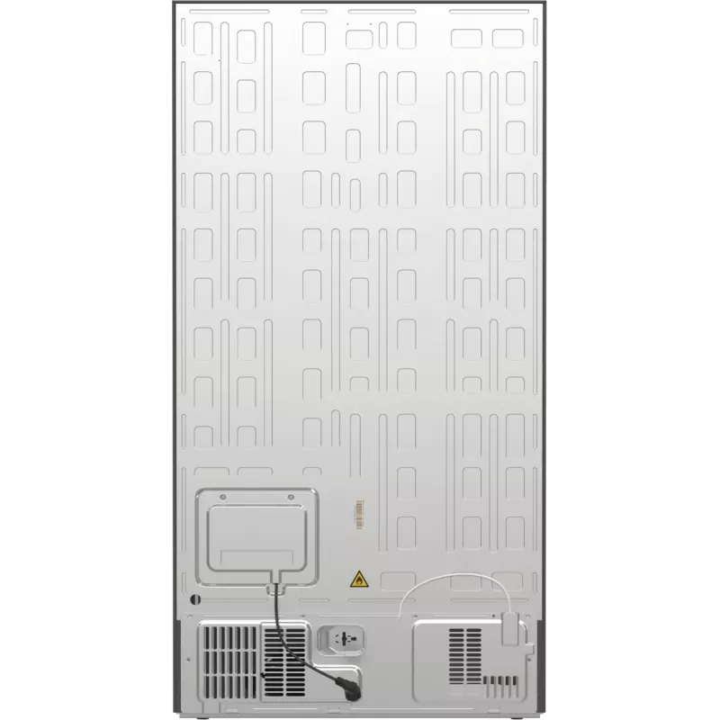 Gorenje Side-by-Side NRR9185ESXL BK065B, voľne stojaca, American Door, sivá, LED, oceľ, sklo