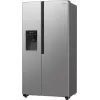 Gorenje Side-by-Side NRR9185ESXL BK065B, voľne stojaca, American Door, sivá, LED, oceľ, sklo