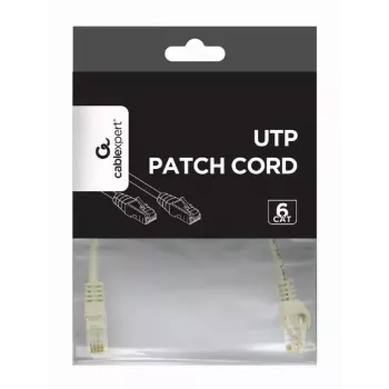 Patch kábel GEMBIRD PP6U-CU-1.5M RJ45 Cat.6 1,5 m sivý