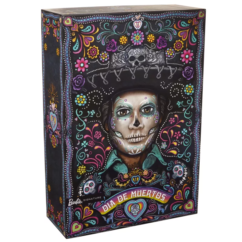 Módna bábika Mattel Barbie Ken Dia de Muertos viacfarebná 3+