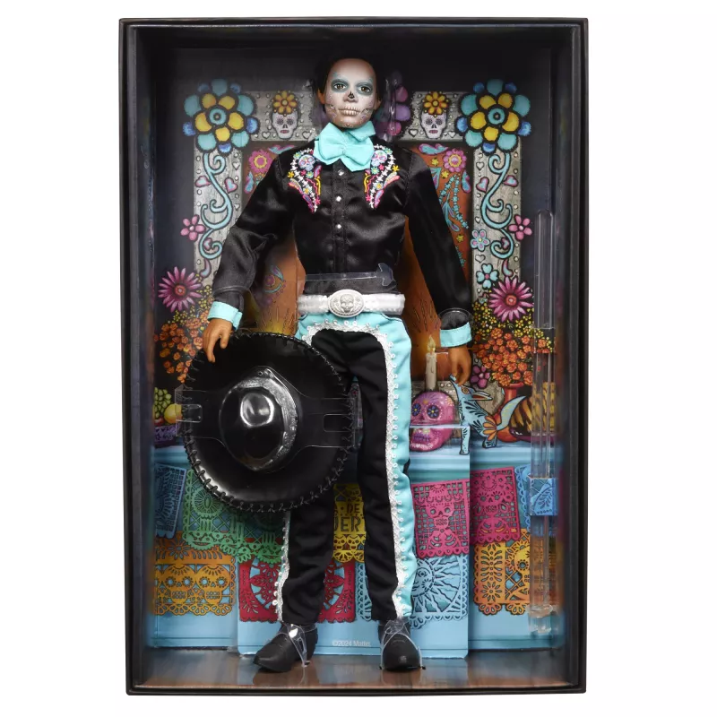 Módna bábika Mattel Barbie Ken Dia de Muertos viacfarebná 3+