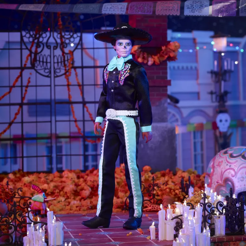 Módna bábika Mattel Barbie Ken Dia de Muertos viacfarebná 3+