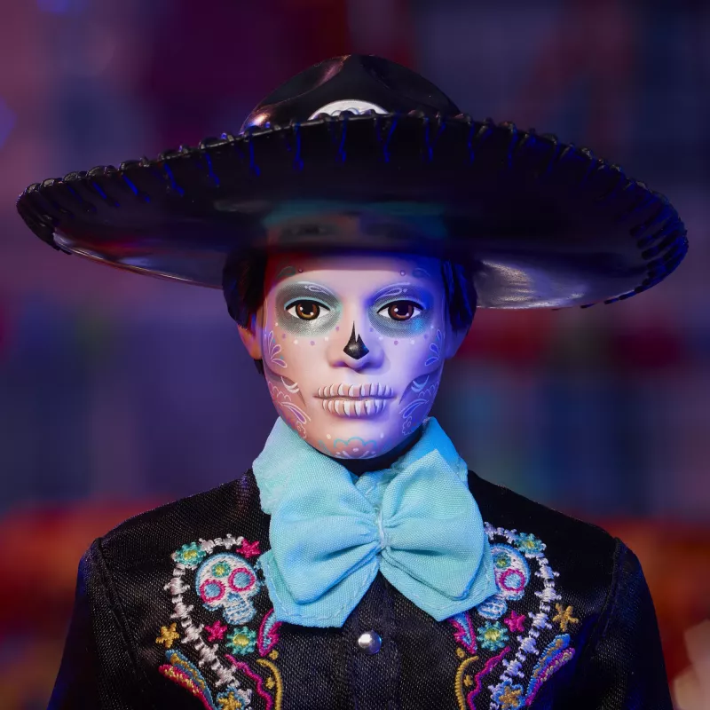 Módna bábika Mattel Barbie Ken Dia de Muertos viacfarebná 3+