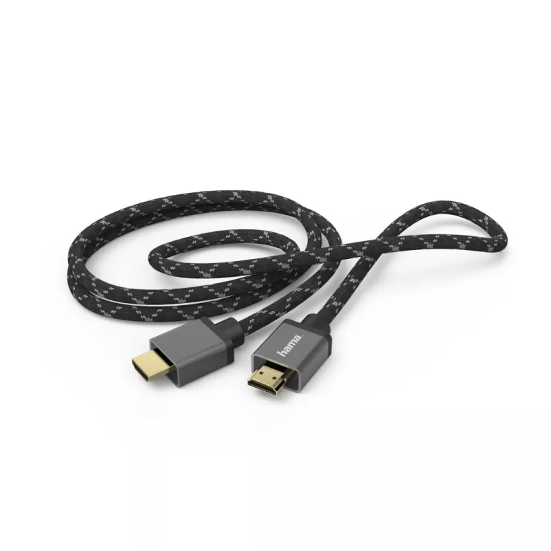 Hama 00205240 HDMI kábel 3 m HDMI Type-A (štandard) čierny, sivý