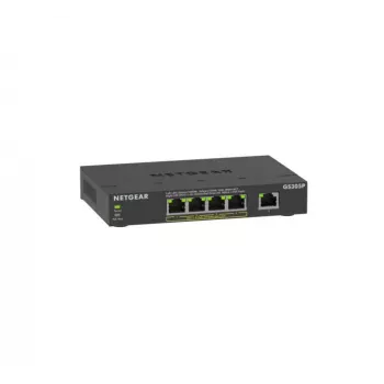 NETGEAR GS305Pv3 neupravovaný Gigabit Ethernet (10/100/1000) Power over Ethernet (PoE) čierny