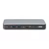 DIGITUS USB-C dokovacia stanica, 11-násobná - 2x HDMI / DP / 2x USB-A 3.2 Gen 2 / USB-C 3.2 Gen 2 / GbE / SD / MicroSD / DC konektor samica - max. 150 Watt / 3,5 mm