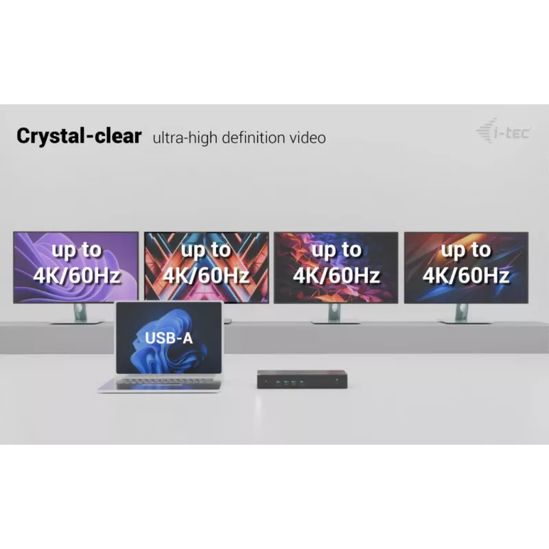 i-tec univerzálna 5x 4K/60Hz dokovacia stanica + Power Delivery 100W