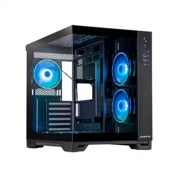 Chieftec Visio GM-30B-TG-OP čierna tempered glass x 2 cube čierna