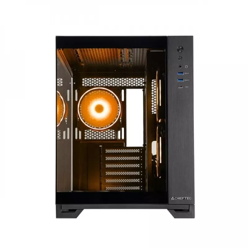 Chieftec Visio GM-30B-TG-OP čierna tempered glass x 2 cube čierna