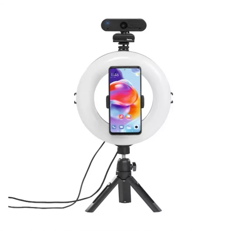 Hama SpotLight Smart 80 II LED kruhové svetlo, set pre smartfón, s mini statívom