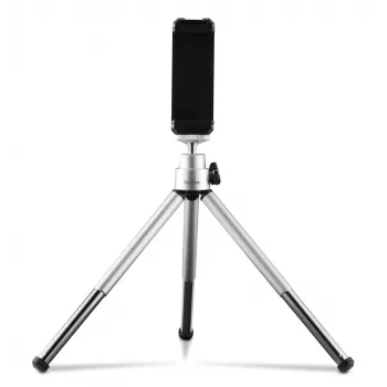 Hama Fancy 2in1 mini statív pre mobil a fotoaparát (¼), cestovný statív, 16 cm, strieborná