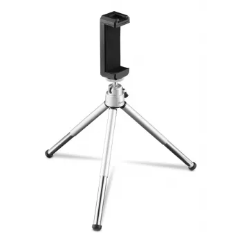 Hama Fancy 2in1 mini statív pre mobil a fotoaparát (¼), cestovný statív, 16 cm, strieborná