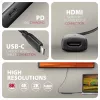 Axagon RVC-HI8KPD, USB-C -> HDMI 2.1 adaptér, 8K/60Hz, 4K/144Hz, HDR10+, PD100W