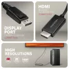 Axagon RVD-HI20C2 DisplayPort -> HDMI 2.0b kábel 1,8 m, 4K/60Hz