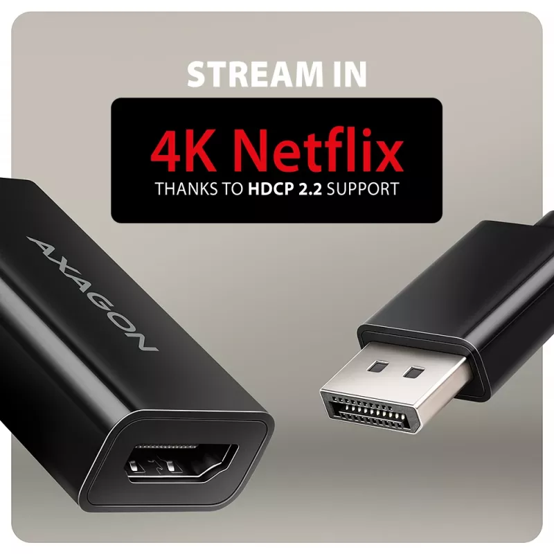 Axagon RVD-HI20N DisplayPort -> HDMI 2.0b adaptér, 4K/60Hz