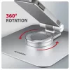Axagon STND-LR hliníkový stojan s 360° otáčaním pre notebooky 10 inch–17,3 inch. Nastaviteľná výška a sklon.