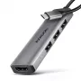 Axagon HMC-H3A USB 5Gbps hub, 3x USB-A, HDMI 4k/30Hz, 15 cm USB-C kábel