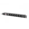 PDU Lanberg PDU-06F-0200-BK 6 AC výstupov 1U čierna