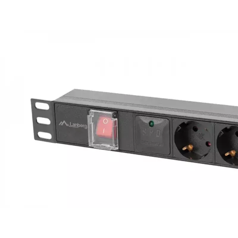 PDU Lanberg PDU-06F-0200-BK 6 AC výstupov 1U čierna