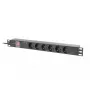 PDU Lanberg PDU-06F-0200-BK 6 AC výstupov 1U čierna