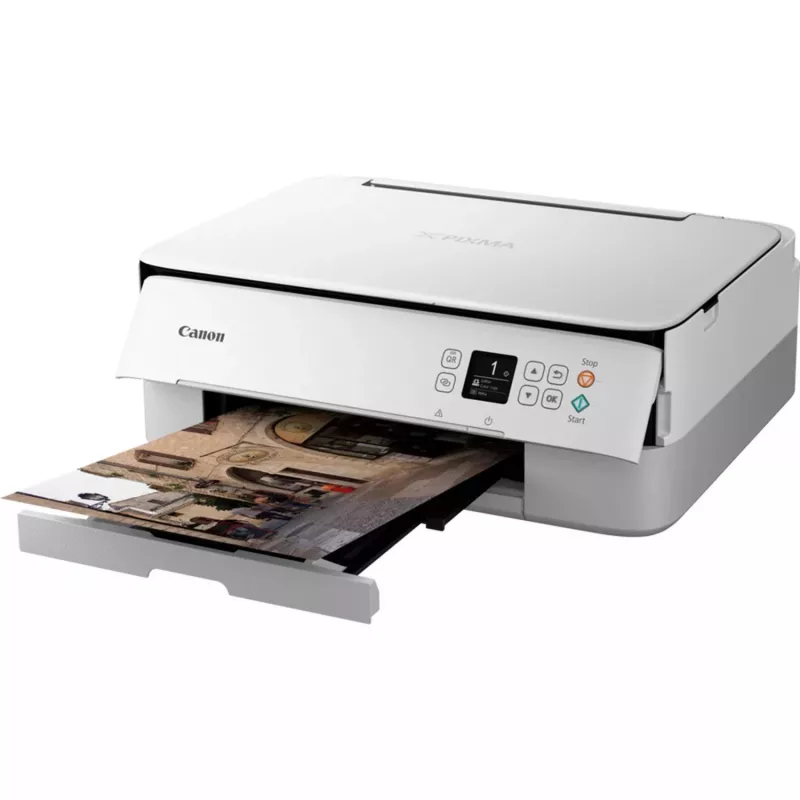 Canon PIXMA TS5351i 4462C106 farebná atramentová multifunkčná tlačiareň 3 v 1, A4, 4800 x 1200 DPI, Wi-Fi, obojstranná tlač, biela