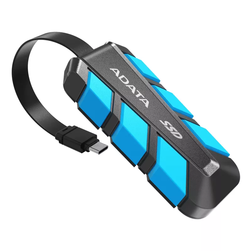 ADATA externý SSD SC740 2TB Plug&Go Blue 1050/1000 MIL.STD USB Type-C 3.2 Gen 2 (3.1 Gen 2) čierna, modrá