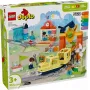 Vláčiková súprava LEGO DUPLO 10428 Veľký interaktívny komunitný vlak — veľká interaktívna železnica pre malé deti
