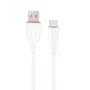 GEMBIRD Premium silikónový Type-C USB nabíjací a dátový kábel, 1,5 m – biela