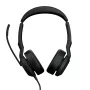 Jabra Evolve2 50 Headset káblový s hlavovým mostom kancelária/call centrum USB Type-C / USB Type-A Bluetooth čierny